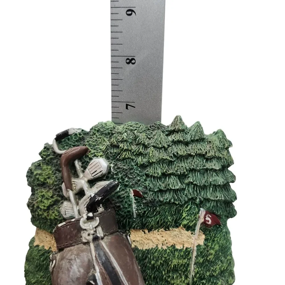 Golf Bookends Bucket of Balls Bag Clubs Irons Resin Approx 7